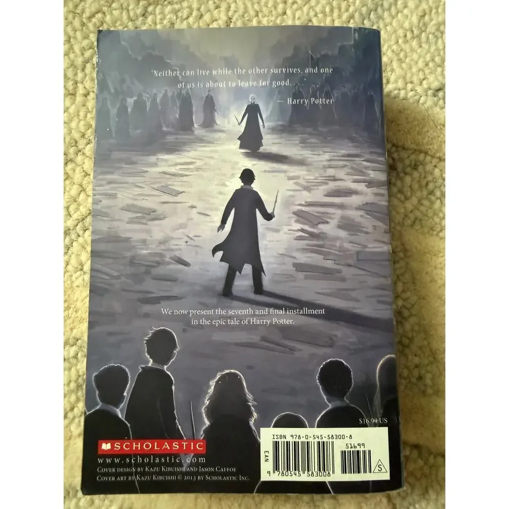 Harry Potter Deathly Hallows Paperback Kazu Kibuishi Cover Scholastic Book 7